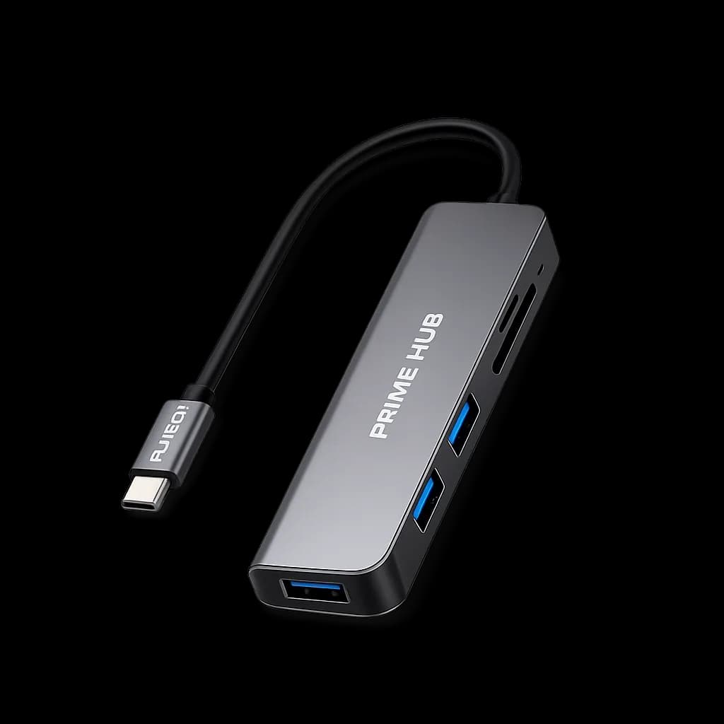 Fulltech Prime USB-C Hub 5'i 1 Arada